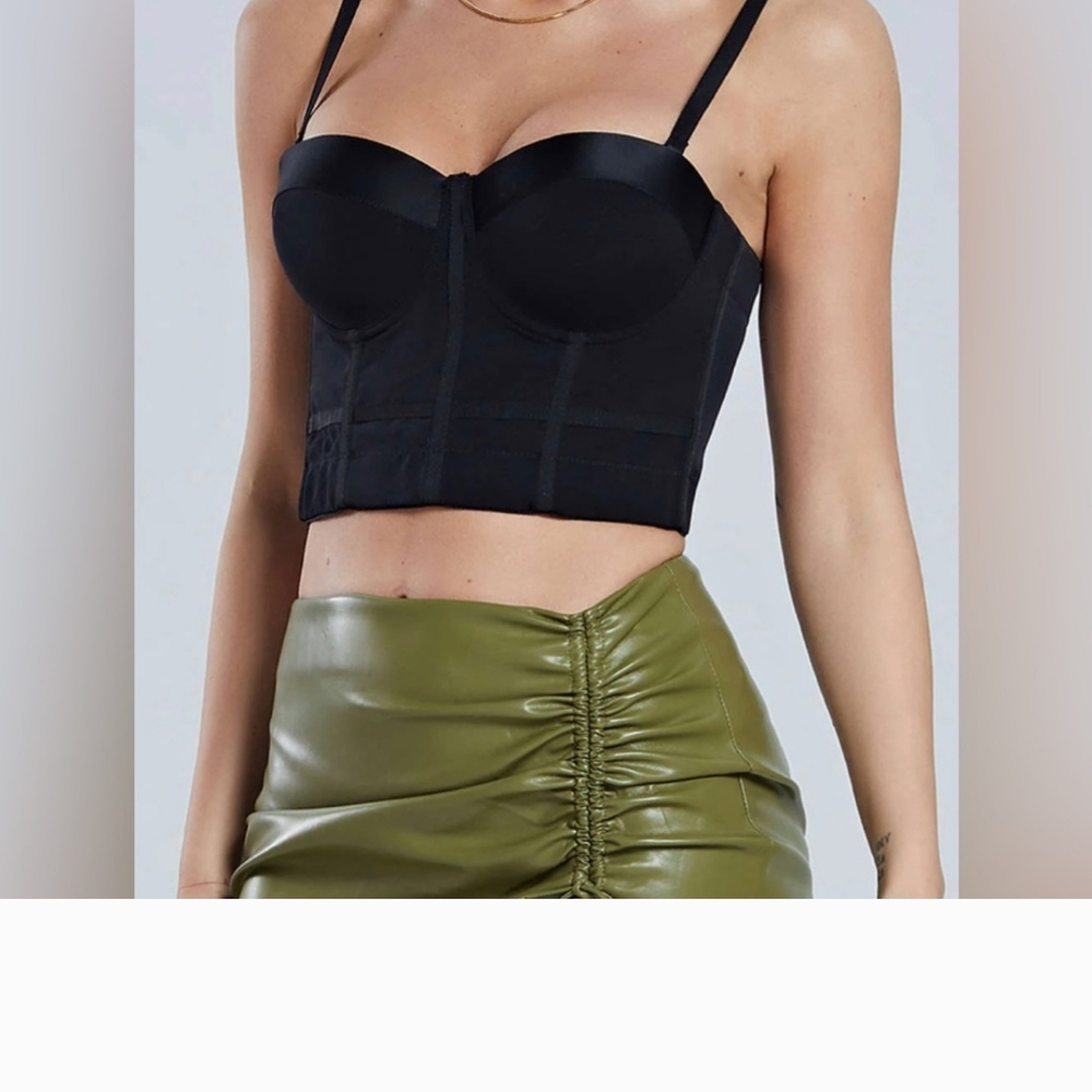 Black Bustier Top - Small